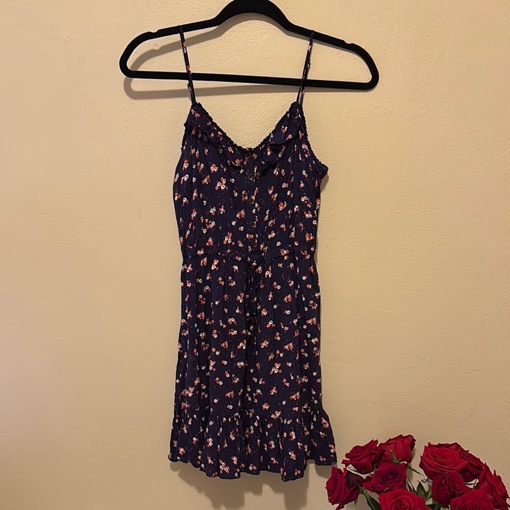 Forever 21 Navy Floral Dress